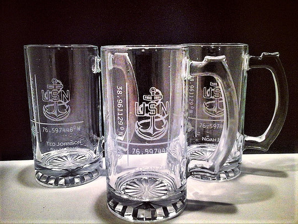 Custom design Beer Mugs~Set of Two