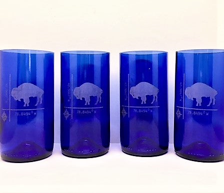 Recycled Blue Glass Tumbler