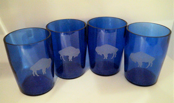 Recycled Blue short glass