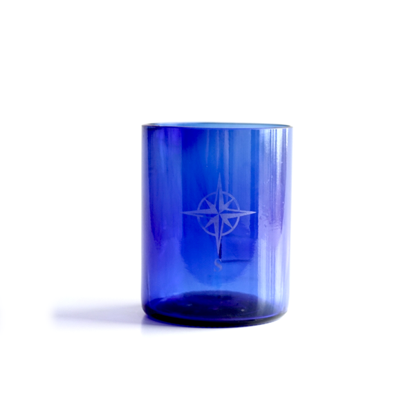 Recycled Blue short glass