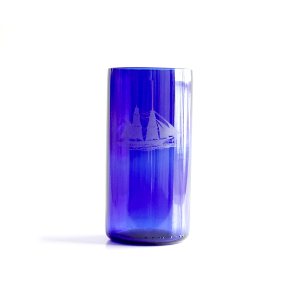 Recycled Blue Glass Tumbler