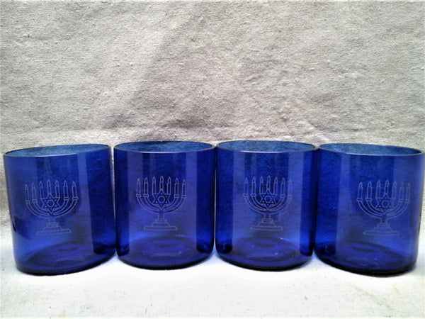 Set of Four Glasses 'Seaglass'
