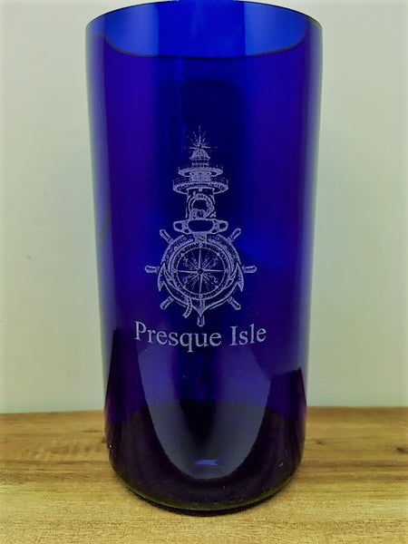 Recycled Blue Glass Tumbler