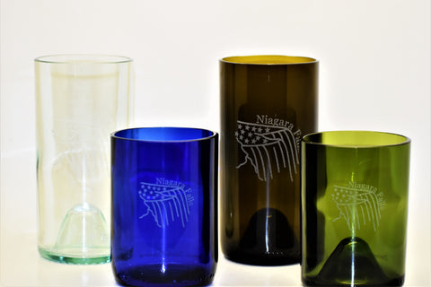 Set of Four Glasses 'Seaglass'